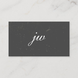 ElegantTexture Monogram Business Card