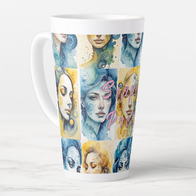 Eleganz 1 Latte Mug (Left Angle)