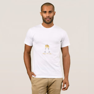 Elegat Champagne Toast - happy New Year Design T-Shirt
