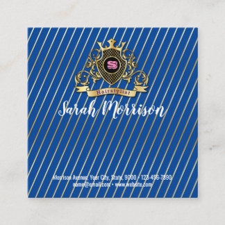 Elegenat Gold Monagram Fashioned Business Card
