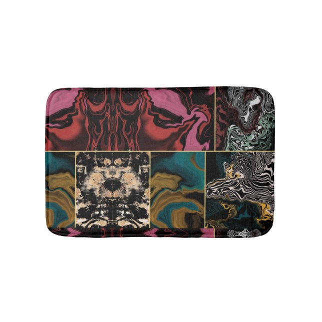 Elegent Abstract MARBLE Pattern Bath Mat (Front)
