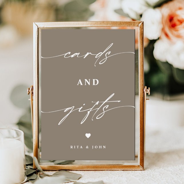 Elegent Cards and Gift Favour Wedding Table Sign (Creator Uploaded)