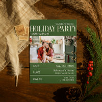 Elegent  Green Magazine Cover Christmas Party