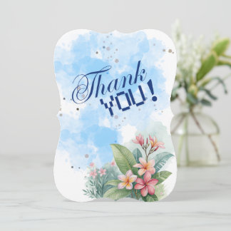 Elegent Pink & White Kath Golap Watercolor card