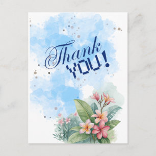 Elegent Pink & White Kath Golap Watercolor card