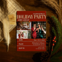 Elegent Red Magazine Cover Christmas Party