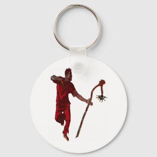 ELEGGUA DANCING BY LIZ LOZ KEY RING