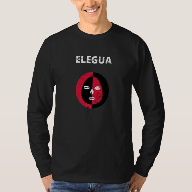 Elegua yoruba religion nigeria men women retro vin T-Shirt (Front)