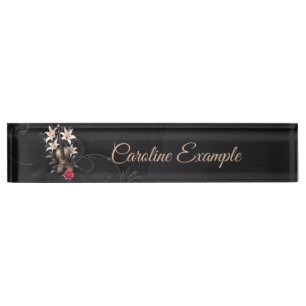 Elegy for a Fallen Song – Romantic Gothic Violin Nameplate