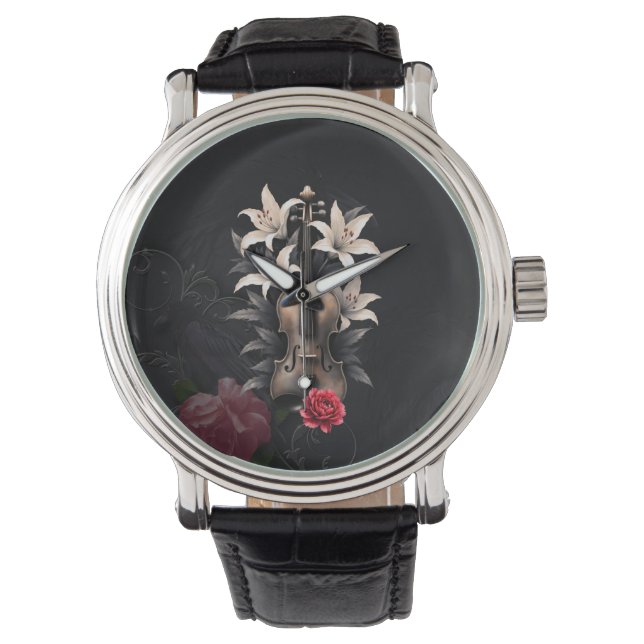 Elegy for a Fallen Song – Romantic Gothic Violin  Watch (Front)