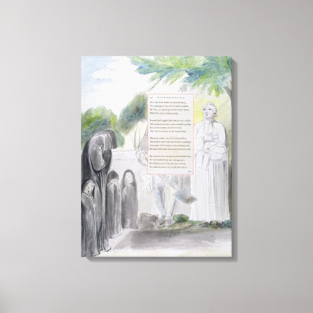 'Elegy written in a Country Church-Yard', design 1 Canvas Print (Front)