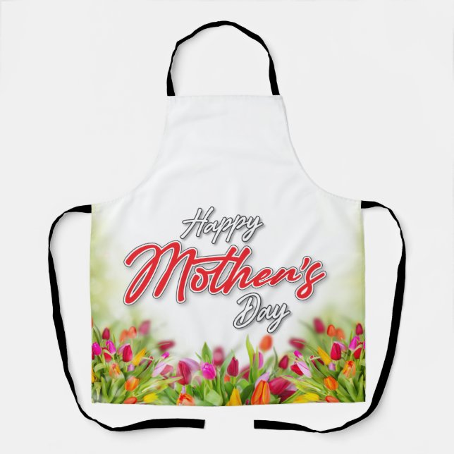 Elelgant Colourful Mother’s Day Design Apron (Front)