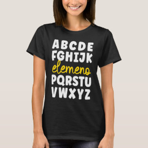 Elemeno ABCs Alphabet Funny Preschool Kindergarten T-Shirt