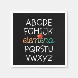 Elemeno Alphabet Preschool Kindergarten - School Napkin