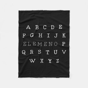Elemeno English Teacher Gift Fleece Blanket
