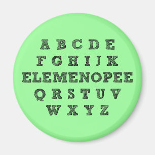 Elemenopee Alphabet Funny Fridge Magnet