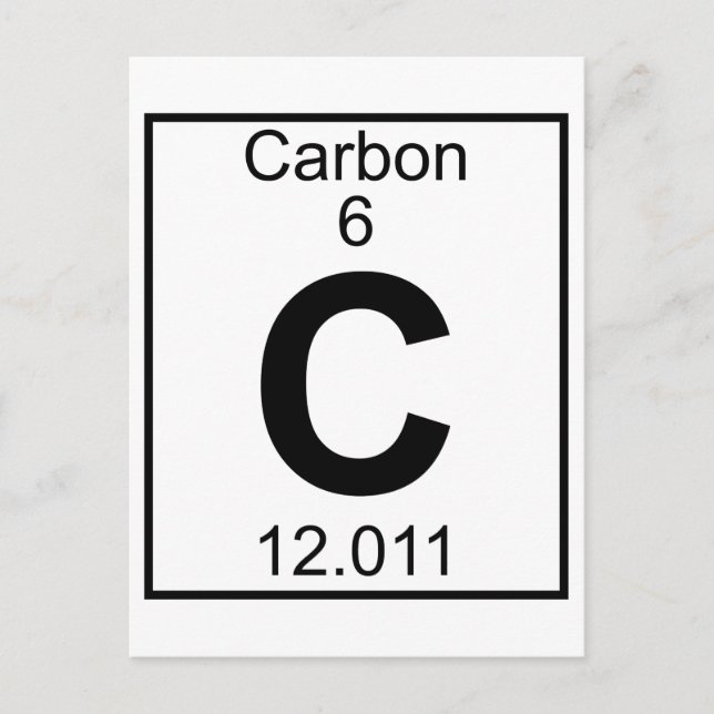Element 006 - C - Carbon (Full) Postcard (Front)