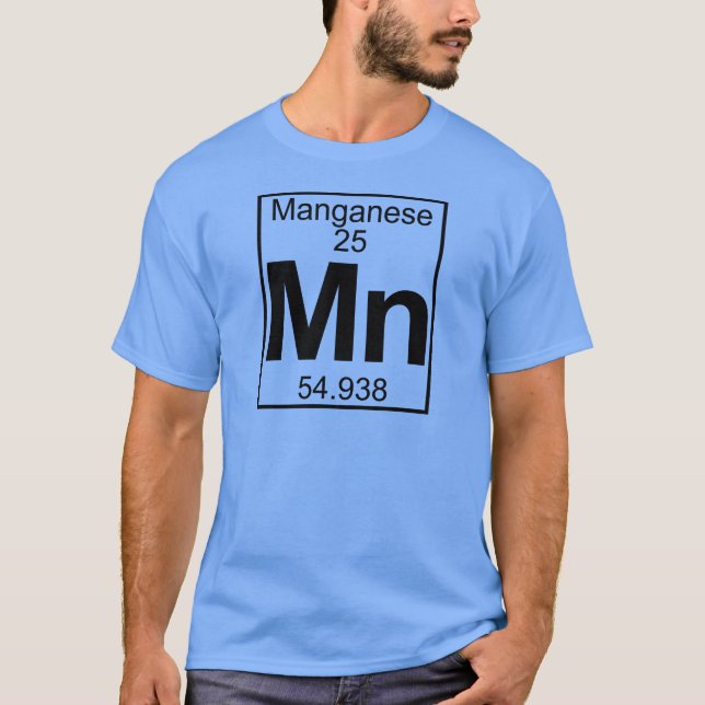 Element 025 - Mn - Manganese (Full) T-Shirt (Front)