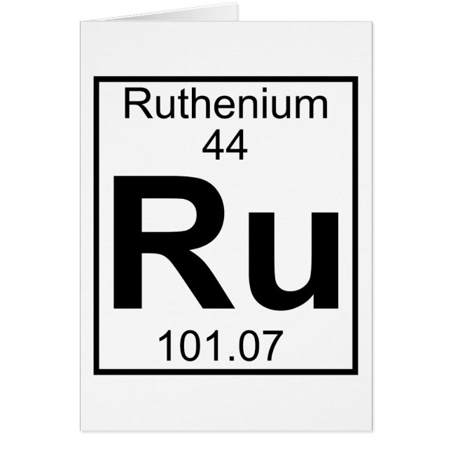 Element 044 - Ru - Ruthenium (Full) (Front)