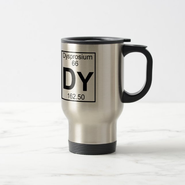 Element 066 - Dy - Dysprosium (Full) Travel Mug (Right)