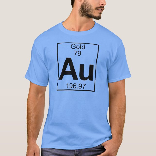 Element 079 - Au - Gold (Full) T-Shirt (Front)