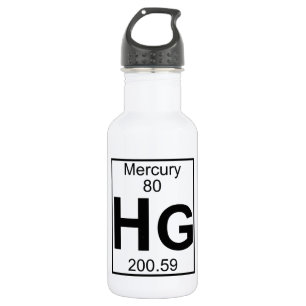 Element 080 - Hg - Mercury (Full) 532 Ml Water Bottle