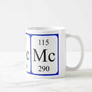 Element 115 white mug - Moscovium