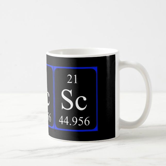Element 21 mug - Scandium (Right)