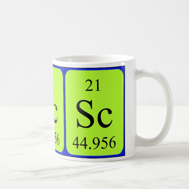 Element 21 mug - Scandium (Right)