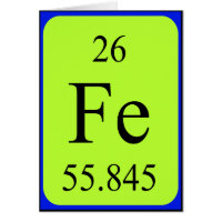 Element 26 card - Iron