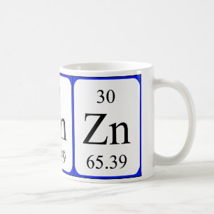Element 30 white mug - Zinc