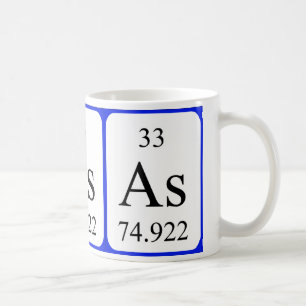 Element 33 white mug - Arsenic