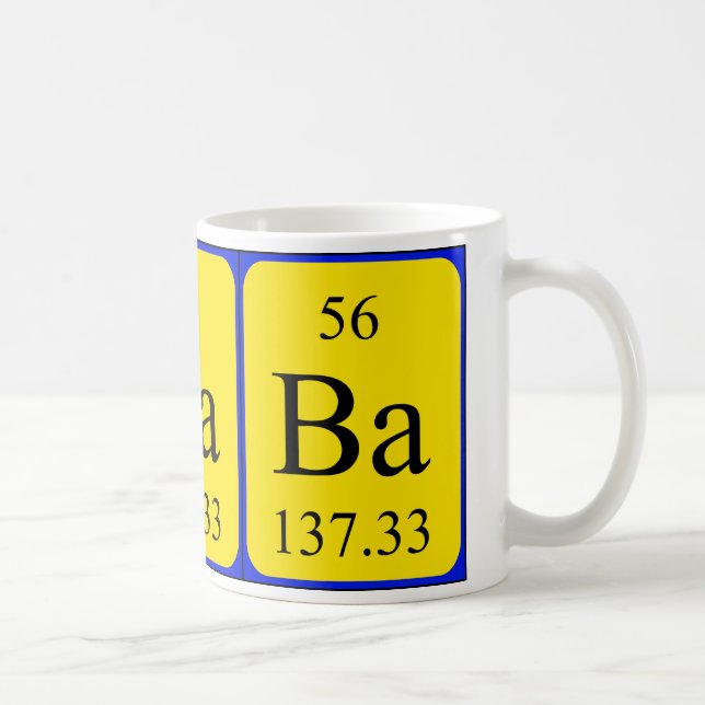 Element 56 mug - Barium (Right)