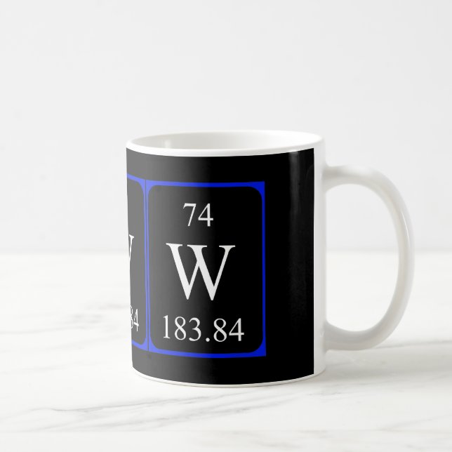 Element 74 mug - Tungsten (Right)