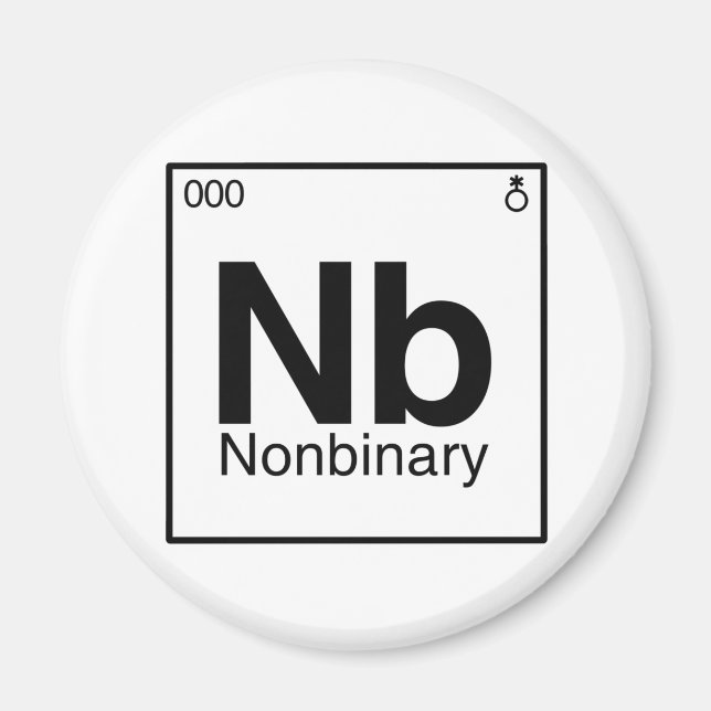 Element NB - Nonbinary Periodic Table Magnet (Front)