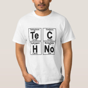 Element of Te-C-H-No techno table period funny shi T-Shirt