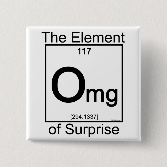 Element OMG 15 Cm Square Badge (Front)