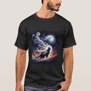 Elemental Air Dark Fantasy Cloud Cryptid Cat Faced T-Shirt
