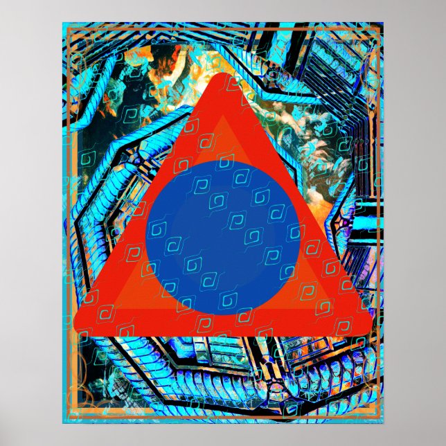 Elemental Air Within Fire Meditation Aid Tattva Poster (Front)