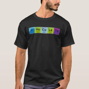Elemental Chocolate Periodic Table Word T-Shirt