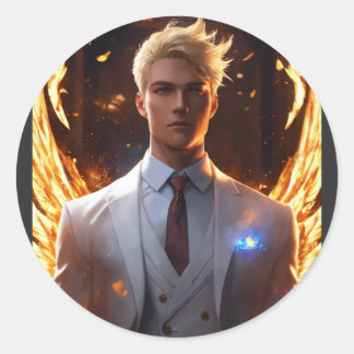 Elemental Evolution Tees: Unleash Your Inner Super Classic Round Sticker