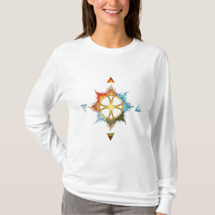 Elemental Harmony: Four Elements Sacred Symbol T-Shirt