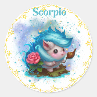 Elemental hedgehog-scope Scorpio Sticker