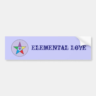 Elemental Love Bumper Sticker