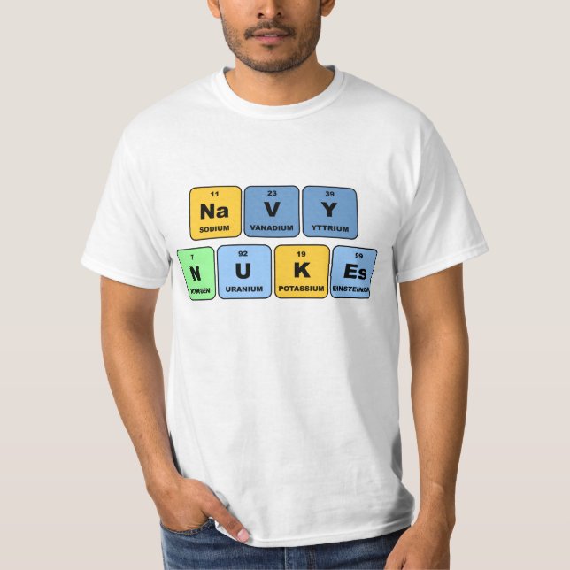 Elemental Navy Nukes T-Shirt (Front)