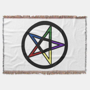 Elemental Pentacle Throw Blanket