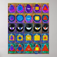 Elemental Symbols Pattern Meditation Aid Tattva