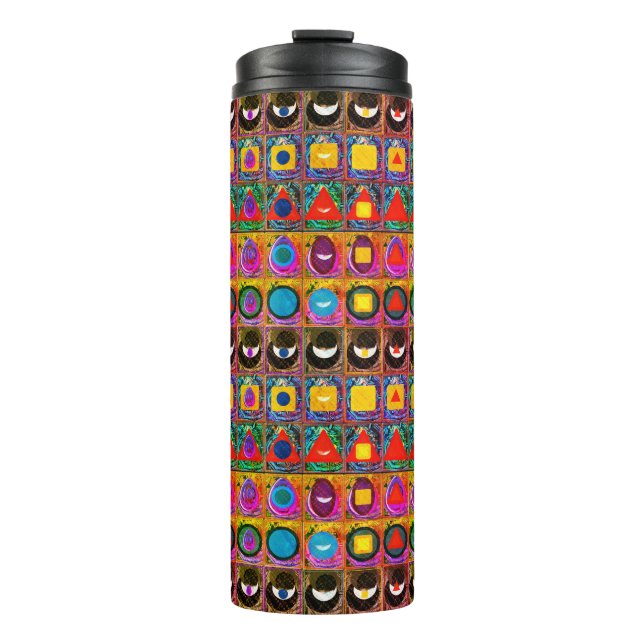 Elemental Symbols Pattern Meditation Aid Tattva Thermal Tumbler (Front)