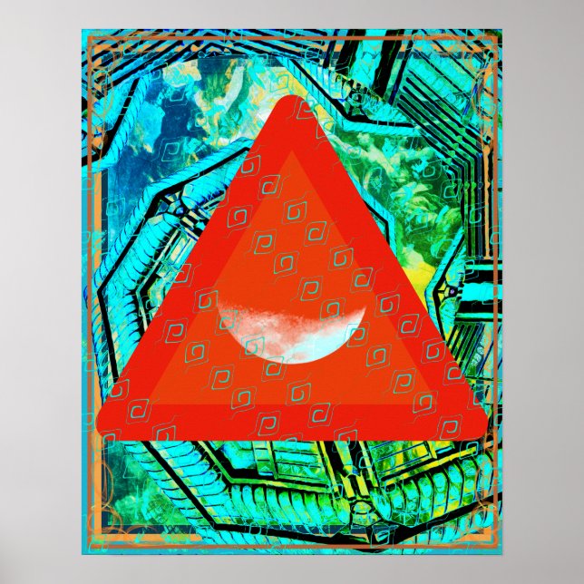 Elemental Water Within Fire Meditation Aid Tattva Poster (Front)