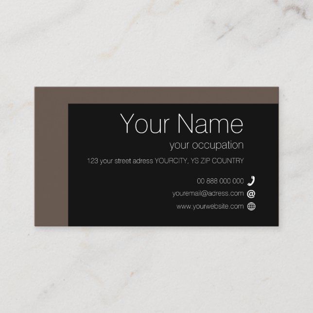 ELEMENTARY Collection Standard Business Card (Front)